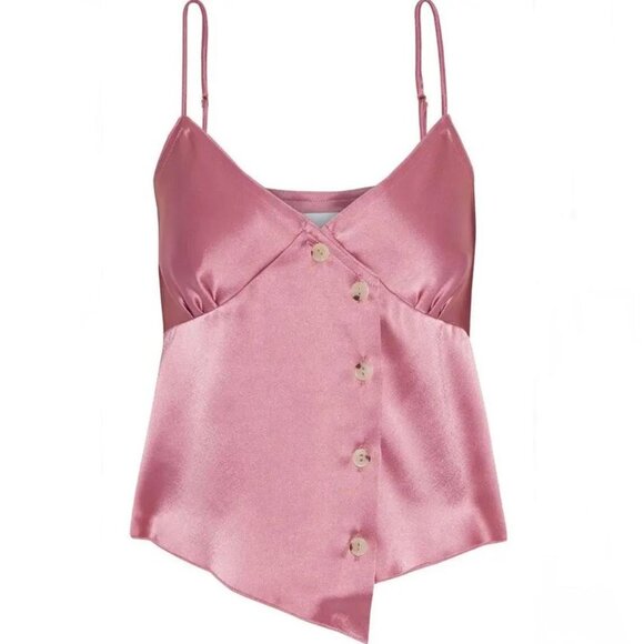 Nanushka Tops - NWOT Nanushka Abio satin camisole top in rose, S